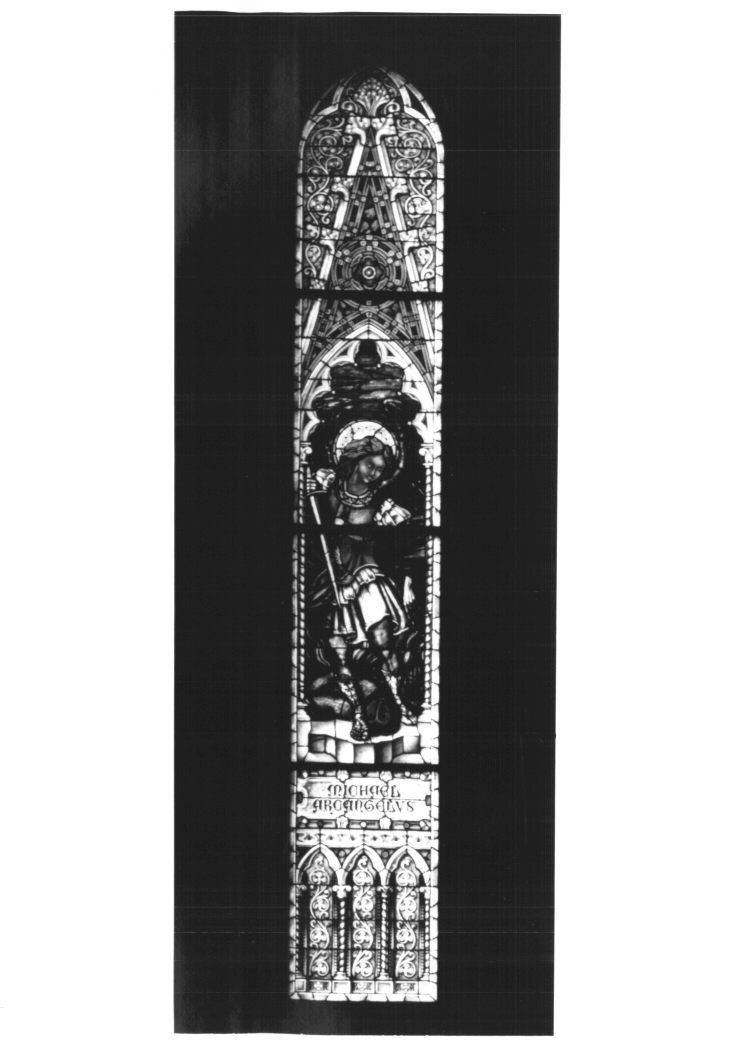 San Michele arcangelo (vetrata) - ambito Italia nord-orientale (inizio sec. XX)