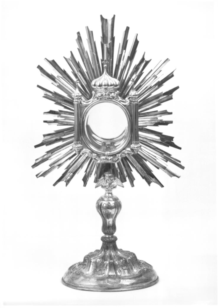 ostensorio - ambito Italia nord-orientale (secc. XVIII/ XIX)