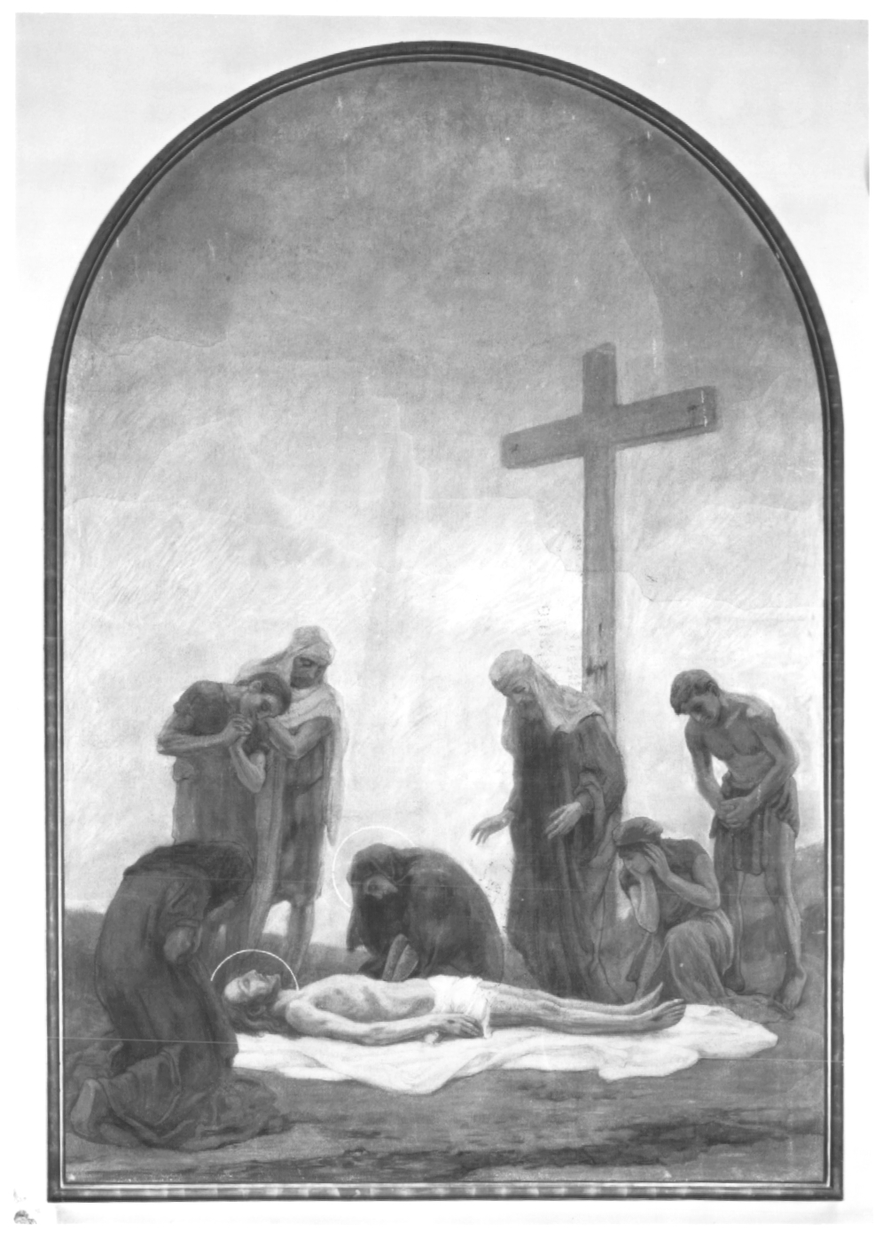 compianto sul Cristo morto (dipinto) - ambito Italia nord-orientale (sec. XX)