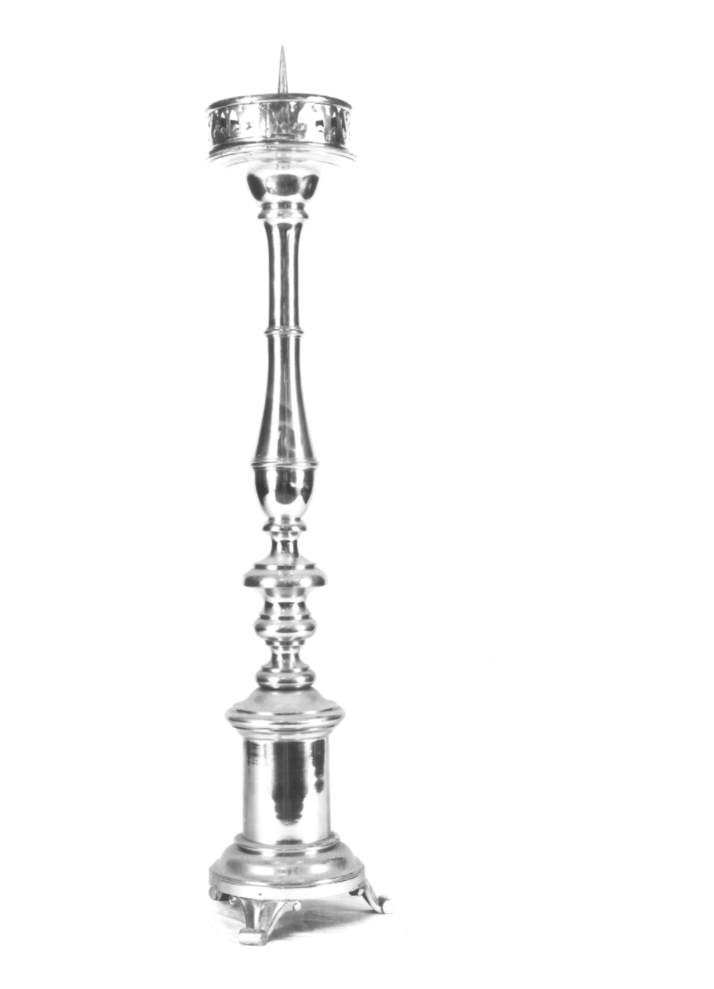 candeliere d'altare - ambito Italia nord-orientale (sec. XIX)