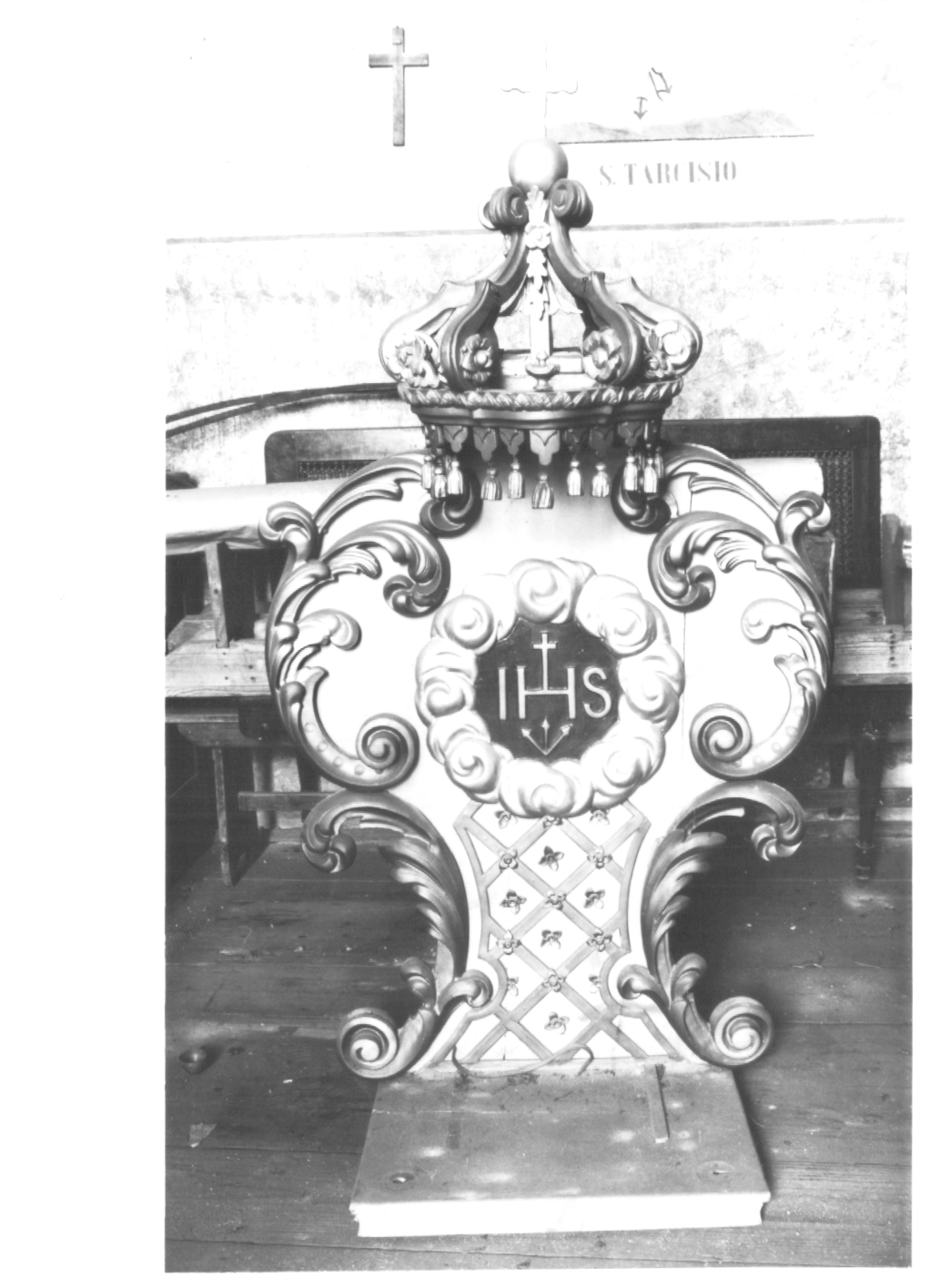 tronetto per esposizione eucaristica - ambito Italia nord-orientale (sec. XIX)