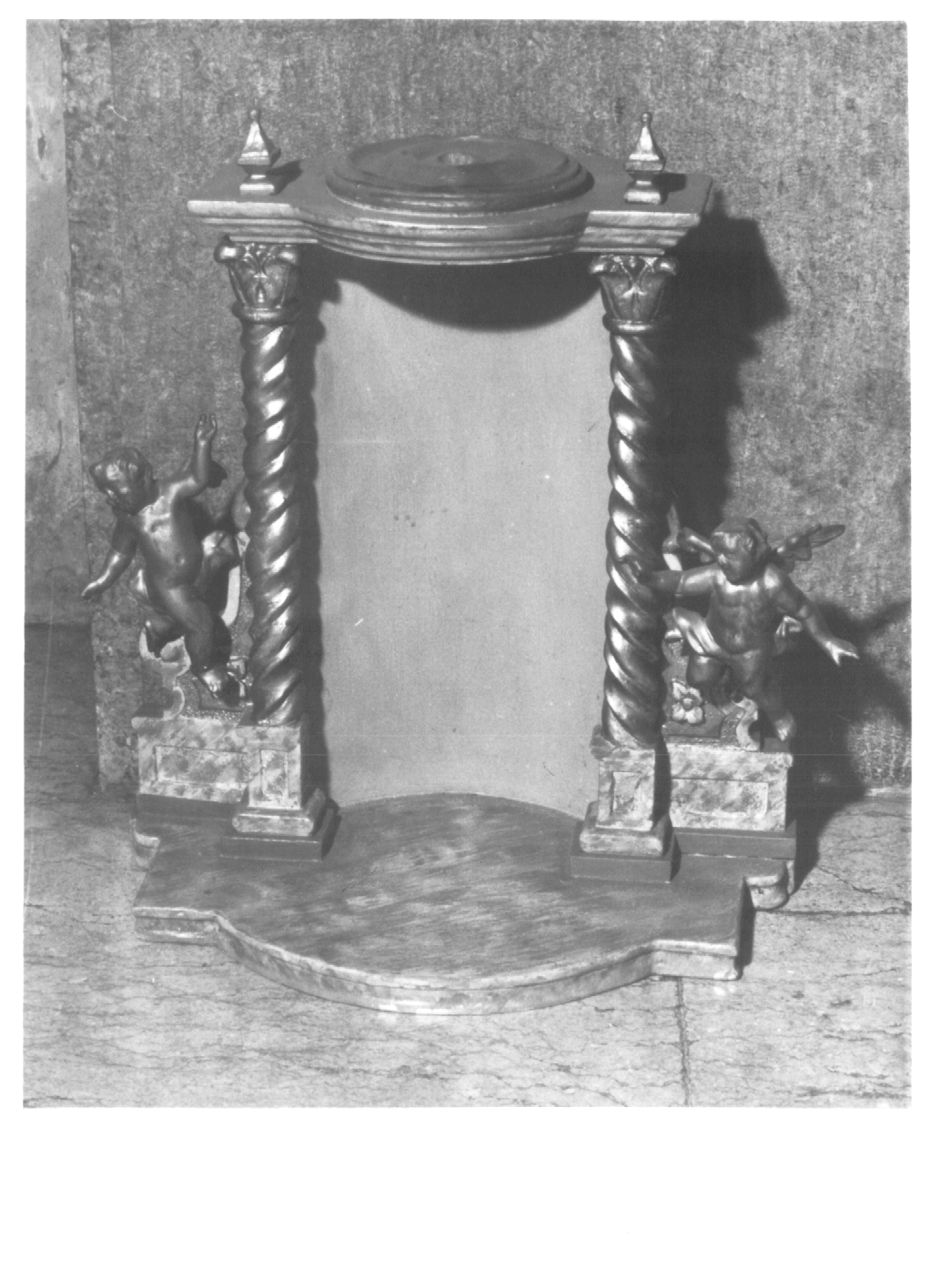 tronetto per esposizione eucaristica - ambito Italia nord-orientale (seconda metà sec. XIX)