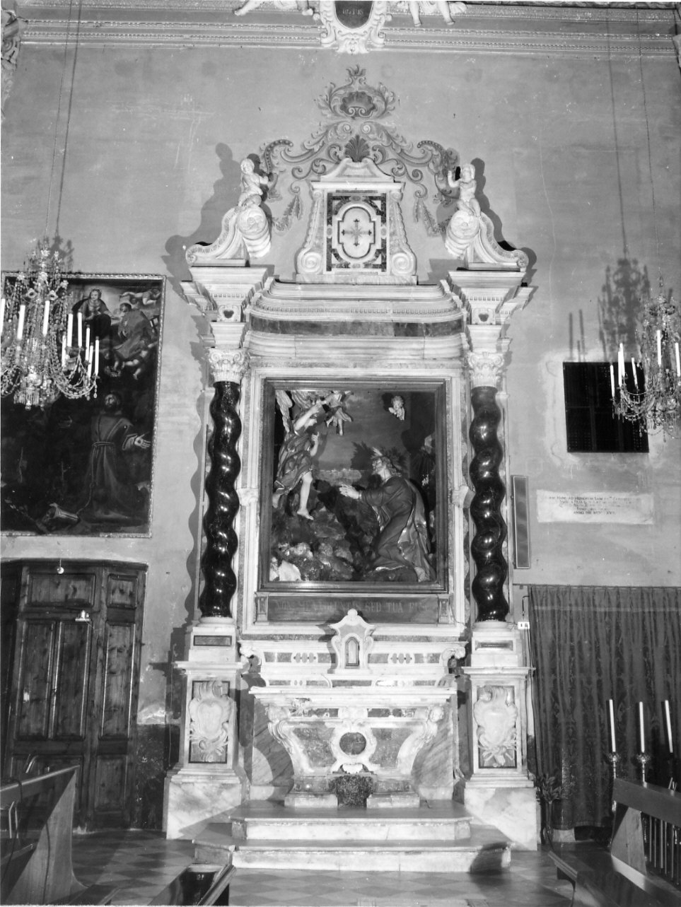 mensa d'altare, elemento d'insieme - bottega ligure (sec. XVIII)