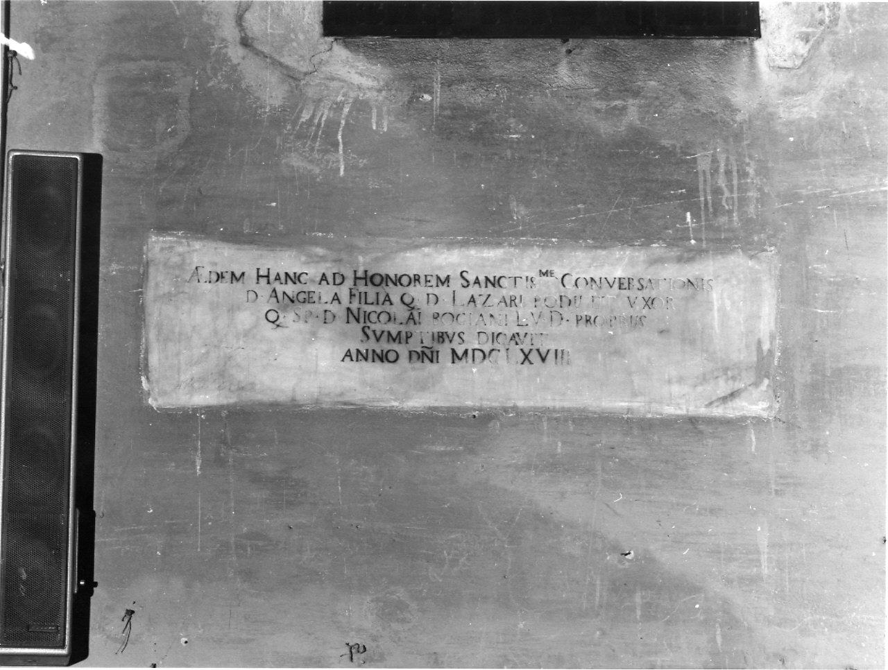 lapide, opera isolata - bottega ligure (sec. XVII)