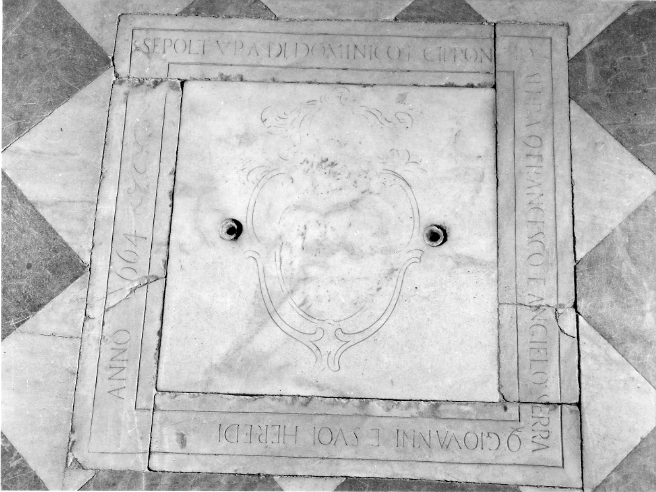 lastra tombale, opera isolata - bottega ligure (sec. XVII)