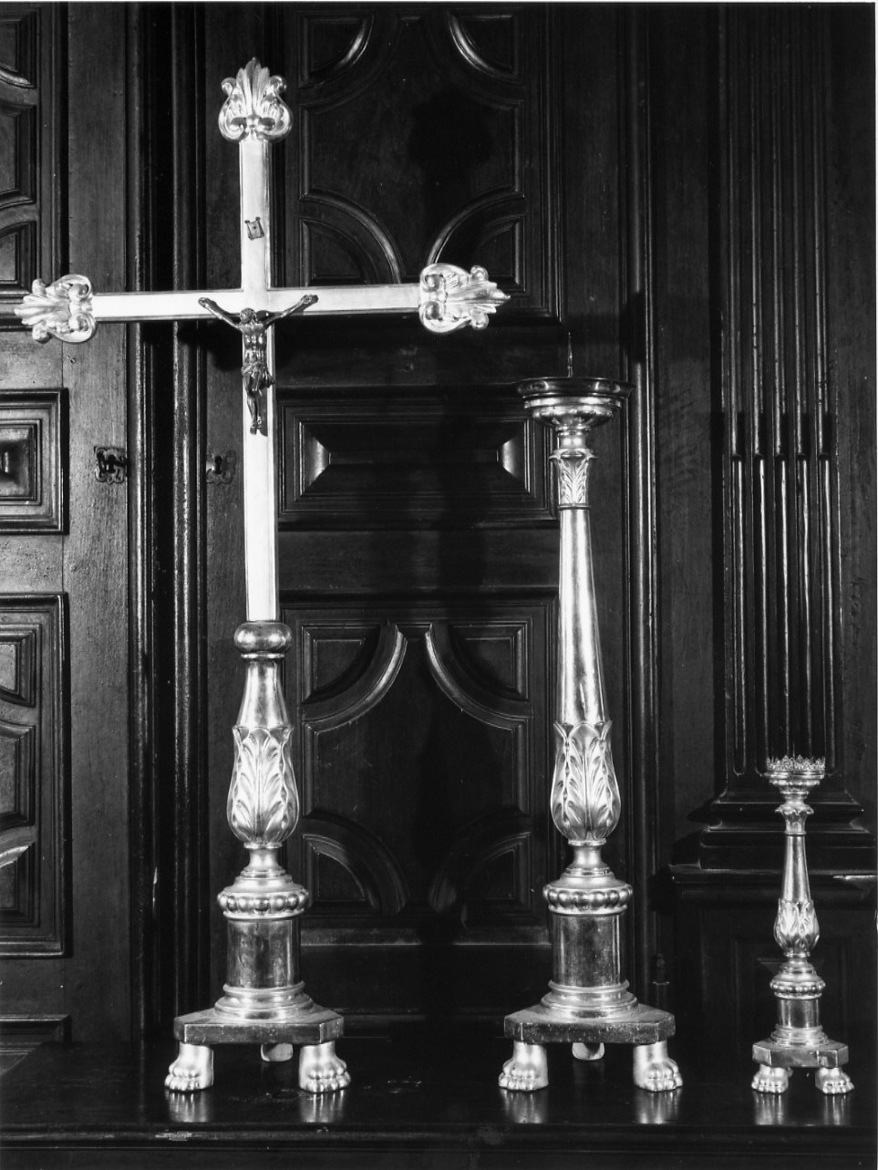 croce d'altare, pendant - bottega ligure (prima metà sec. XX)