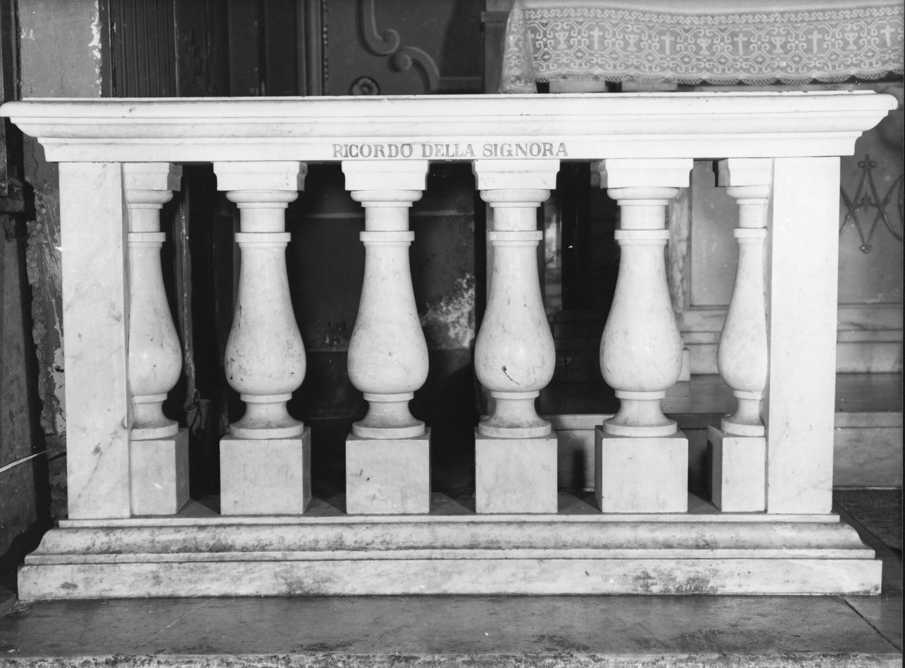 balaustrata, opera isolata - bottega ligure (prima metà sec. XX)