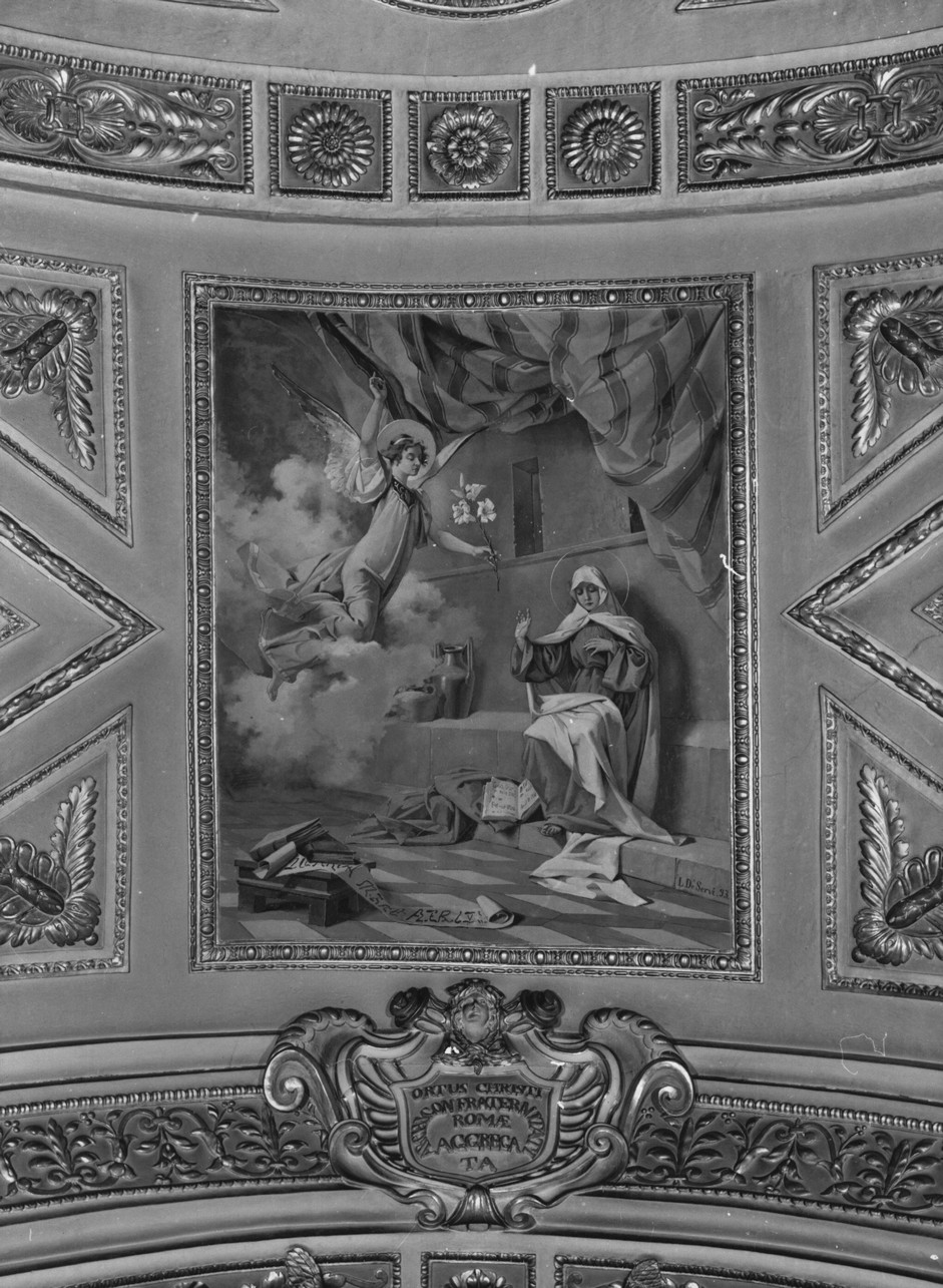 Annunciazione (decorazione pittorica, complesso decorativo) di De Servi Luigi (sec. XIX)