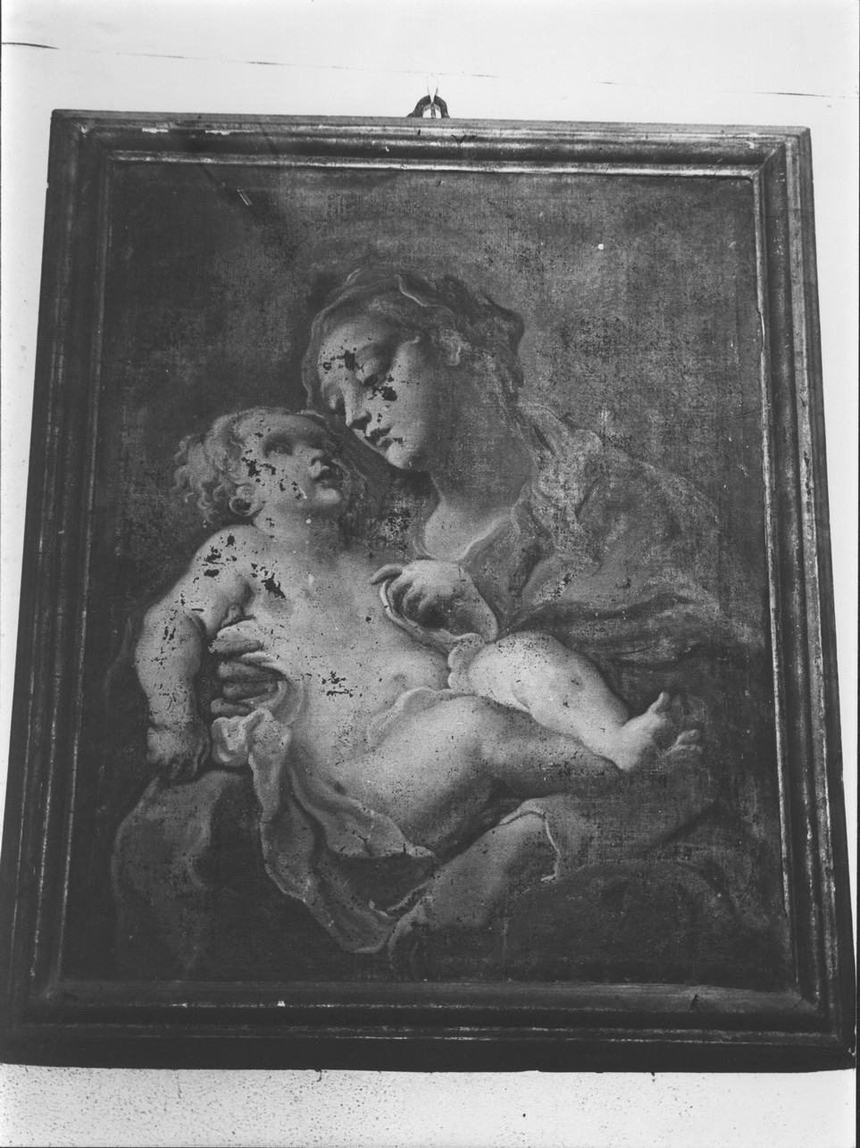 Madonna con Bambino (dipinto, opera isolata) - ambito ligure (prima metà sec. XVIII)