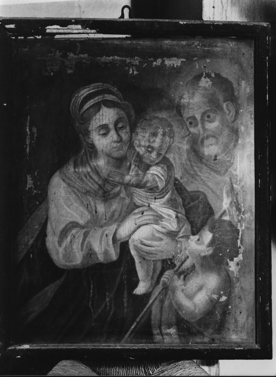 Sacra Famiglia con San Giovanni Battista bambino (dipinto, opera isolata) - ambito ligure (sec. XVIII)