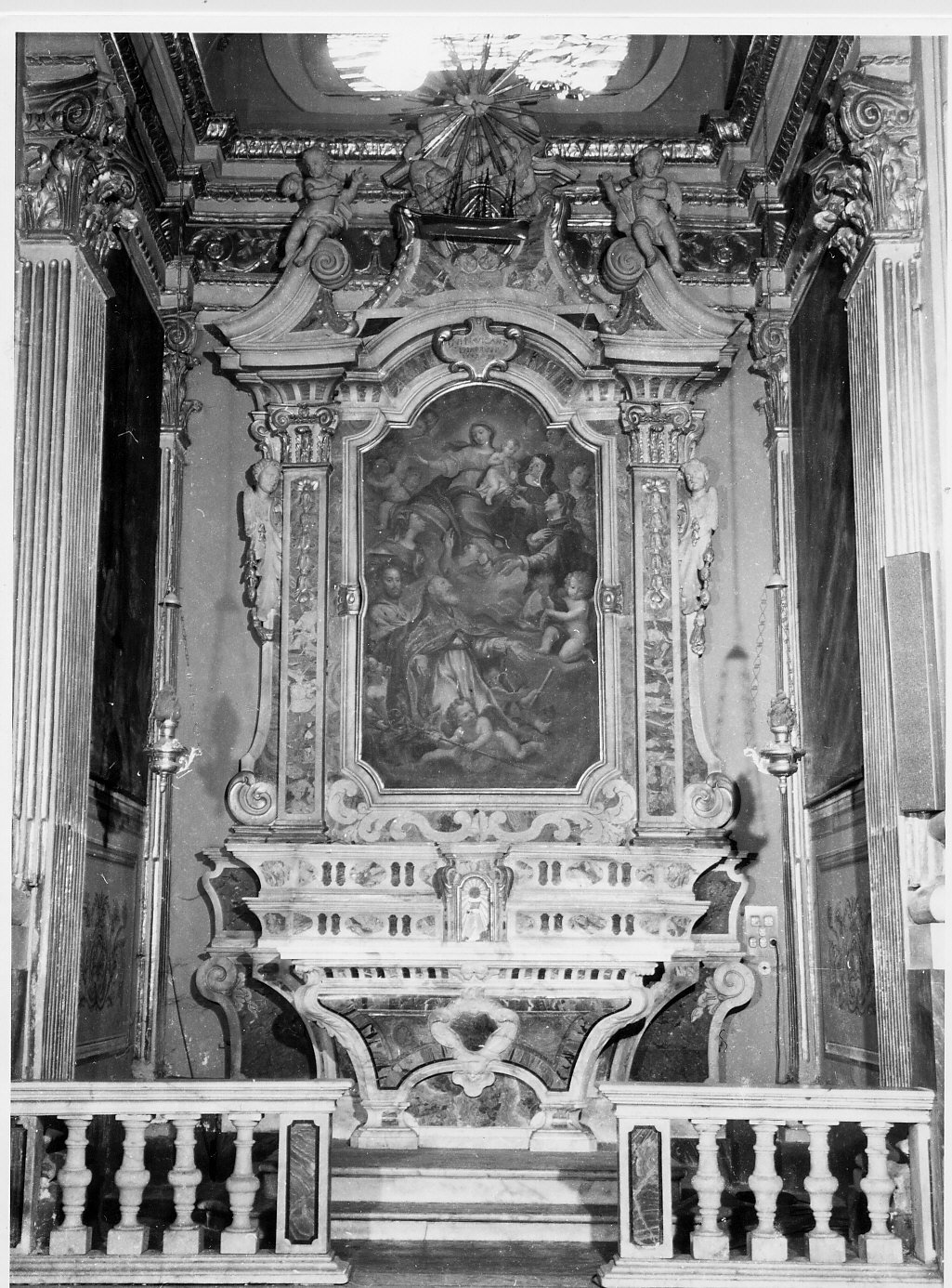 altare, insieme - bottega ligure (metà sec. XVII)