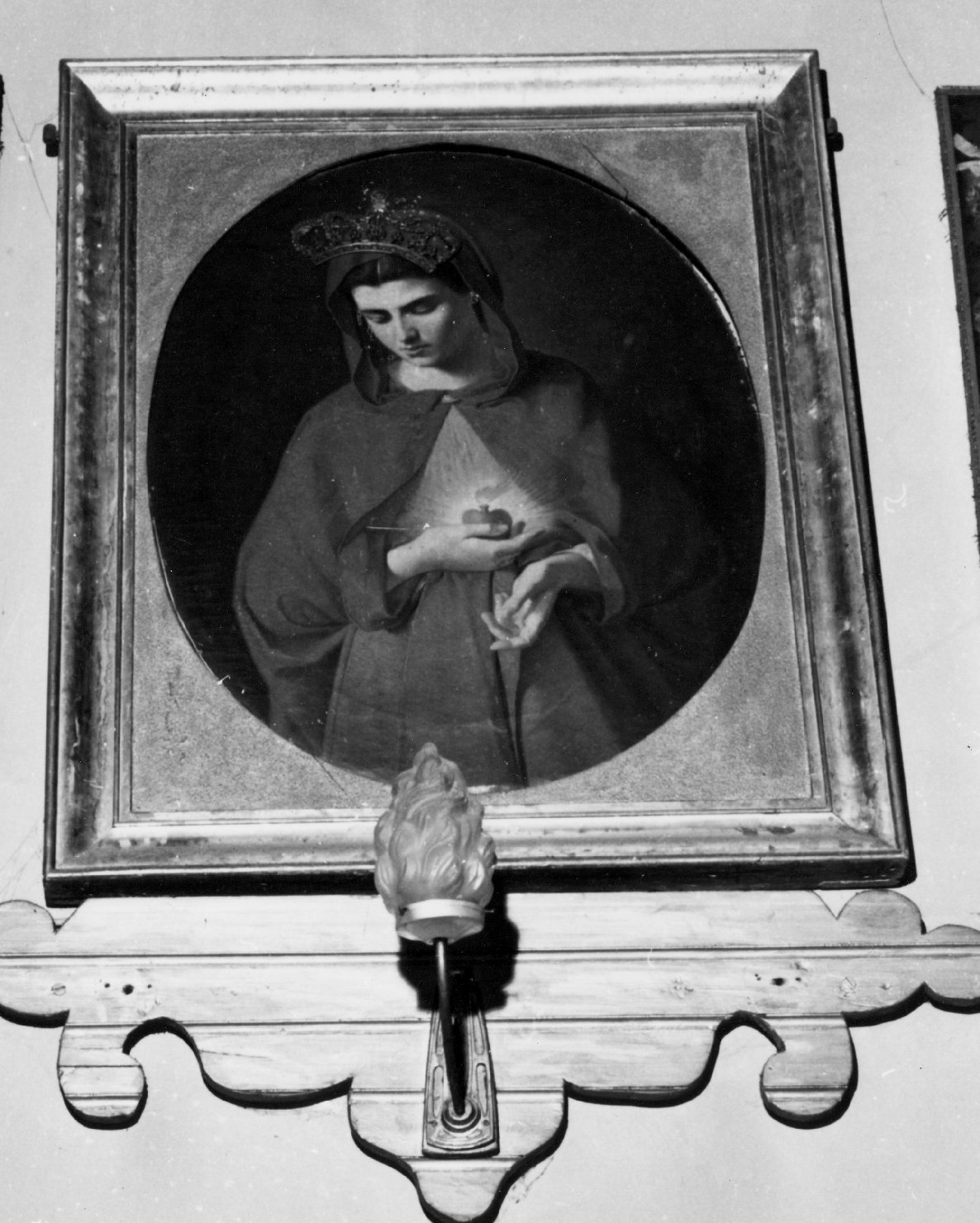 corona da dipinto, elemento d'insieme di Agnese Luigi (sec. XIX)