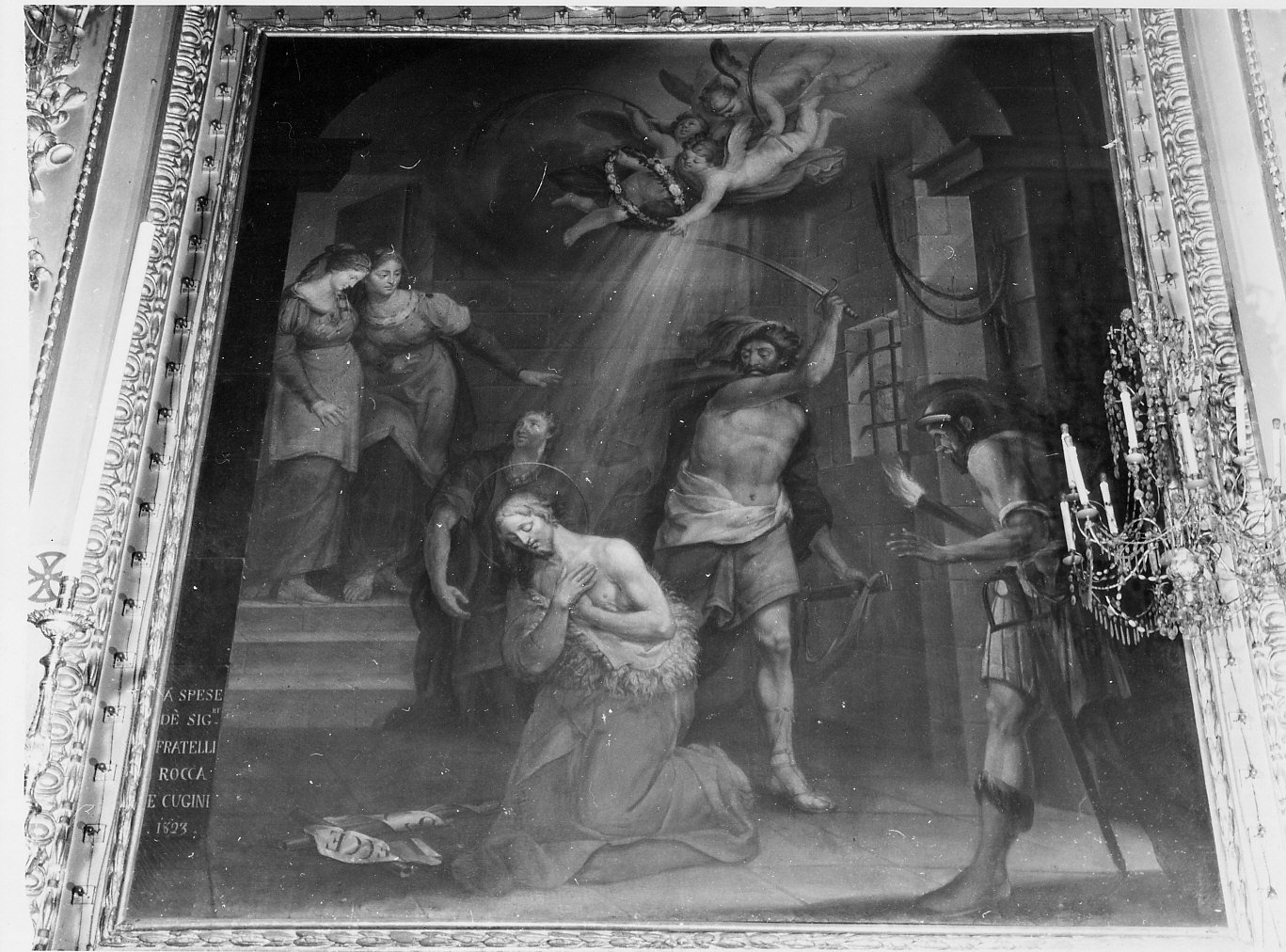 decapitazione di San Giovanni Battista (dipinto, opera isolata) di De Bernardis Venanzio, Costa Francesco Maria (sec. XIX)