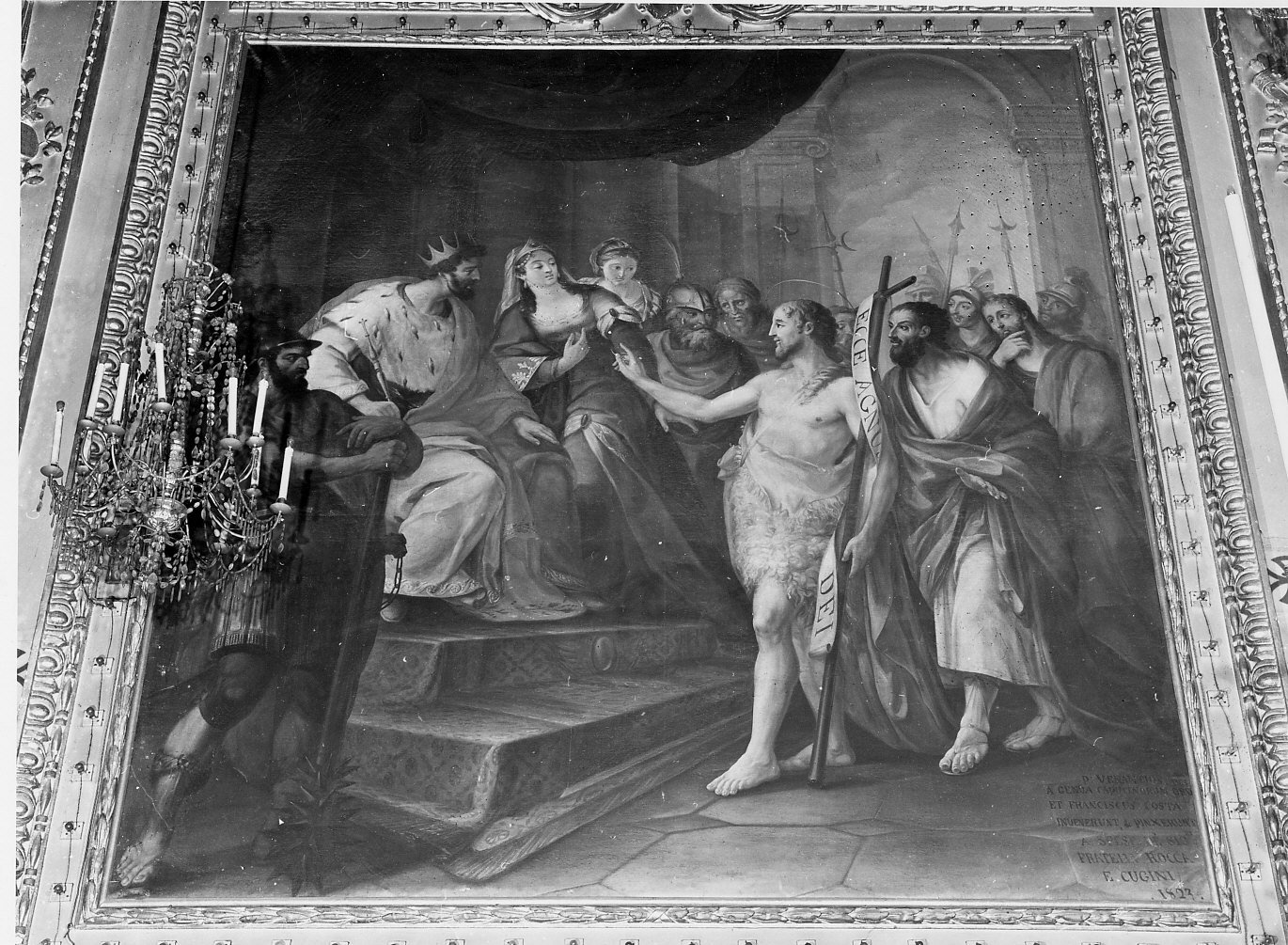 decapitazione di San Giovanni Battista (dipinto, opera isolata) di De Bernardis Venanzio, Costa Francesco Maria (sec. XIX)