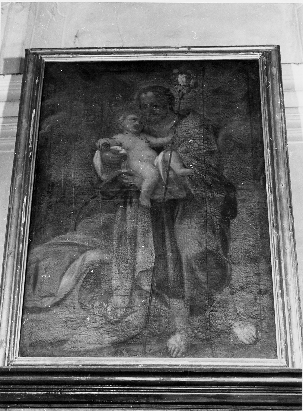 San Giuseppe e Gesù Bambino (dipinto, opera isolata) - ambito ligure (fine/inizio secc. XVIII/ XIX)