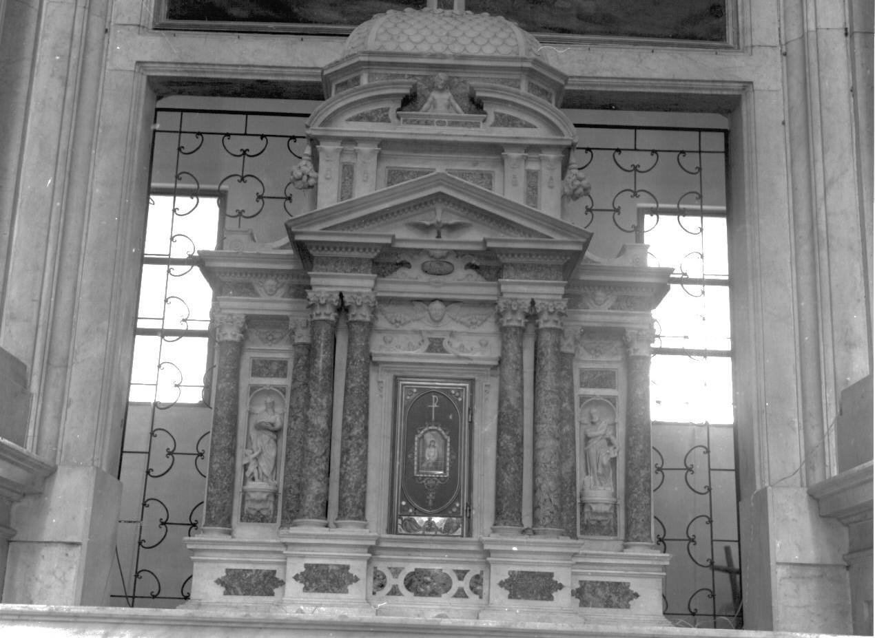 tabernacolo - a tempietto, elemento d'insieme - bottega ligure (inizio sec. XVII)