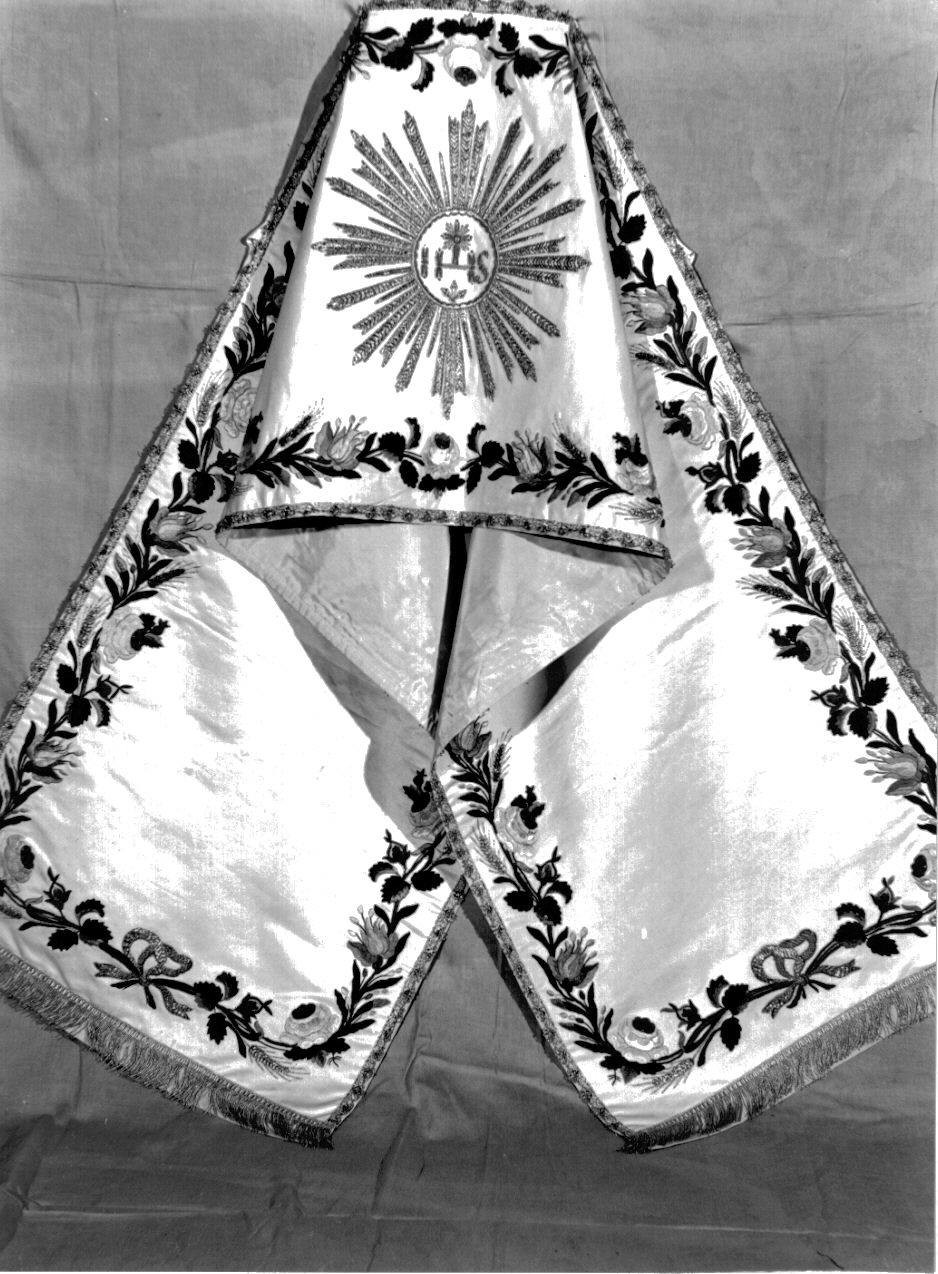 velo omerale, elemento d'insieme - manifattura ligure (seconda metà sec. XVIII)