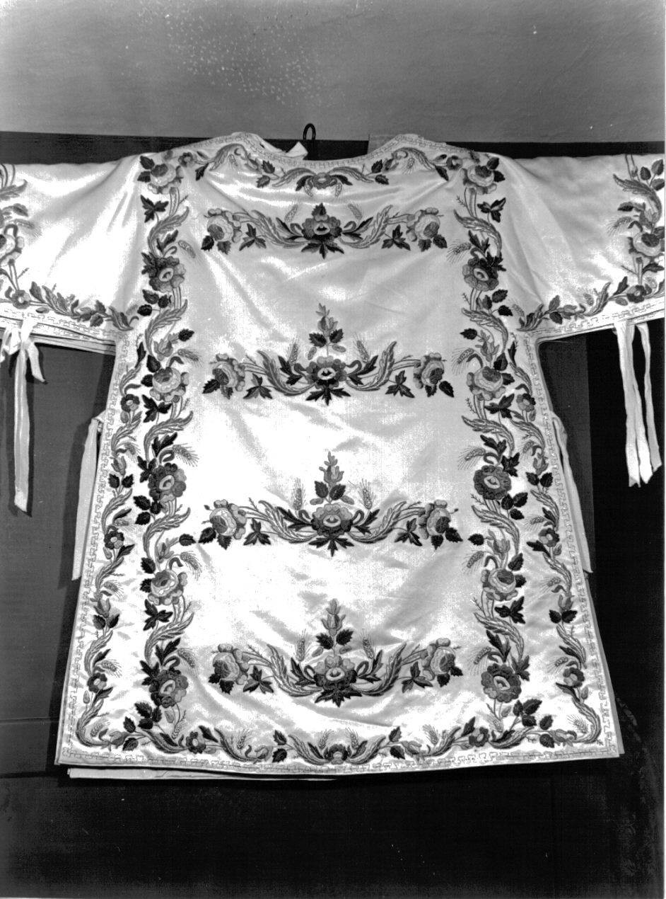 tunicella, elemento d'insieme - manifattura ligure (seconda metà sec. XVIII)