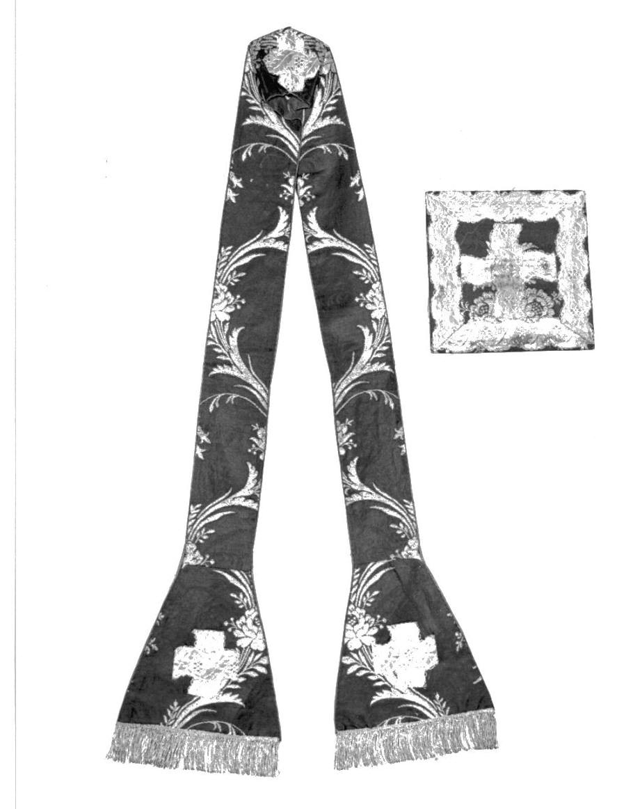 stola, elemento d'insieme - manifattura ligure (prima metà sec. XIX)