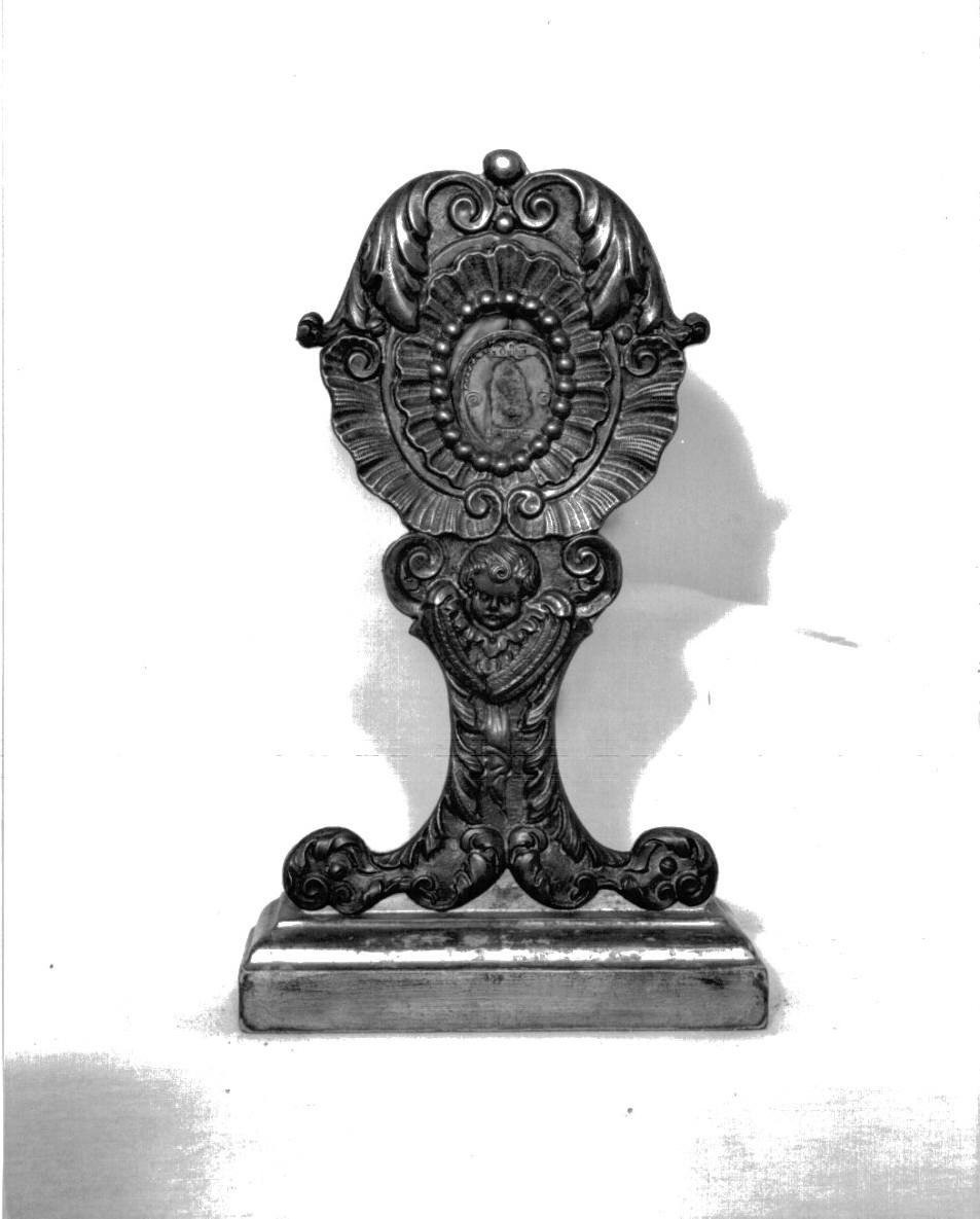 reliquiario - a ostensorio, opera isolata - bottega ligure (seconda metà sec. XIX)