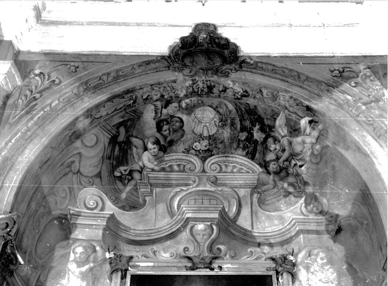 angeli musicanti (dipinto, elemento d'insieme) di Bottino Imperiale, Massa Giuseppe (prima metà sec. XVIII)