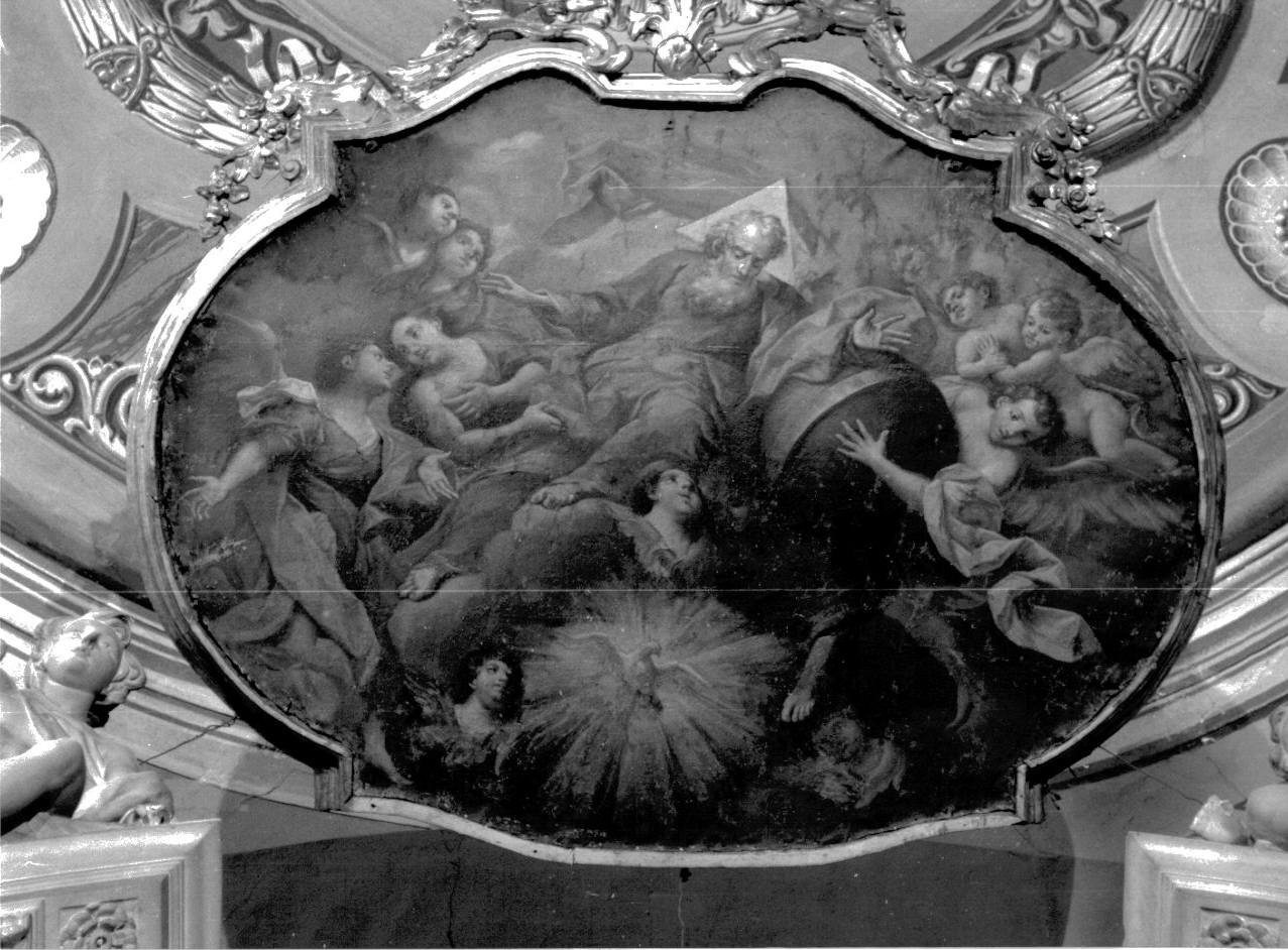 Dio Padre in gloria (cielo del baldacchino d'altare, opera isolata) - ambito ligure (prima metà sec. XVIII)