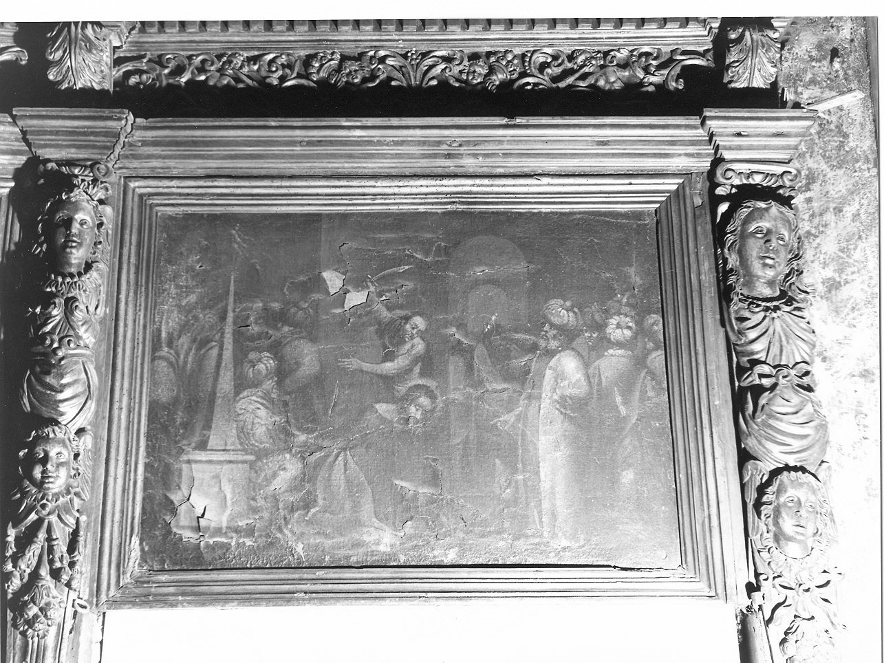 martirio di San Giacomo il Maggiore (dipinto, opera isolata) di Carlone Giovanni Battista (attribuito) (sec. XVII)