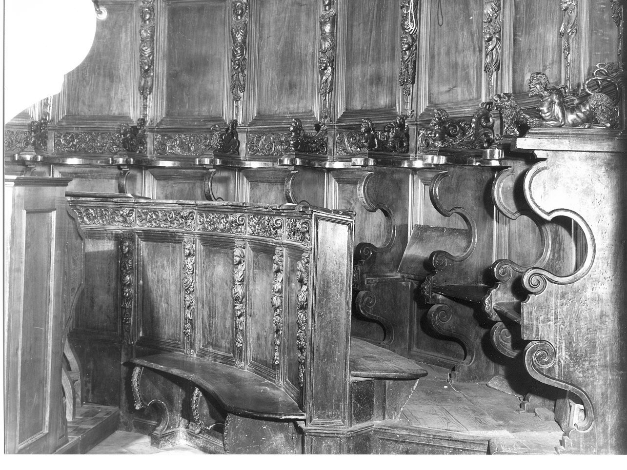 erme (stalli del coro, opera isolata) - bottega ligure (seconda metà sec. XVII)