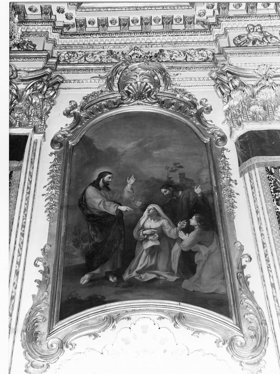 Cristo e la madre dei figli di Zebedeo (dipinto, opera isolata) di Galeotti Giuseppe (attribuito) (sec. XVIII)