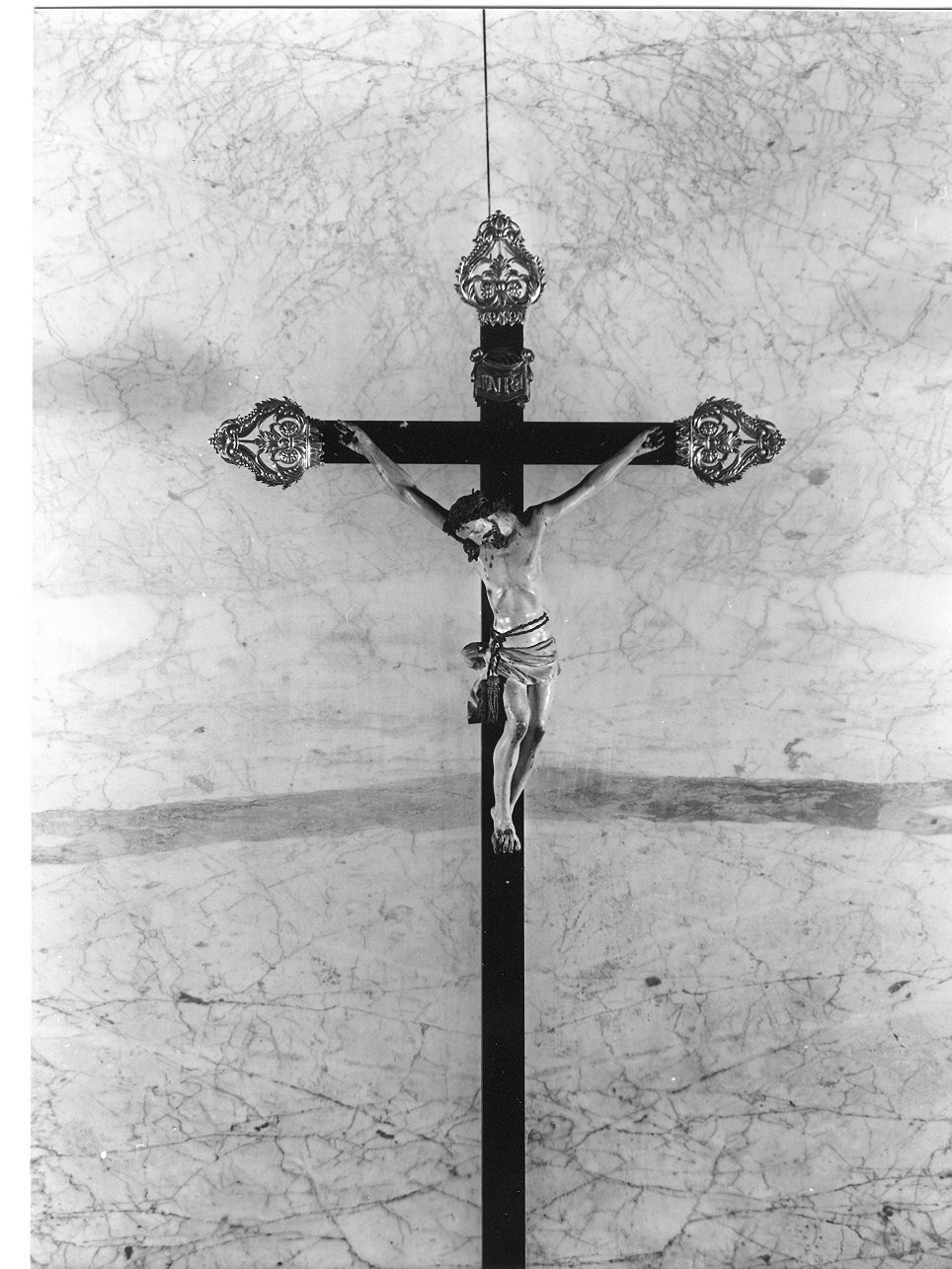 Cristo crocifisso (crocifisso, opera isolata) - bottega ligure (sec. XIX)