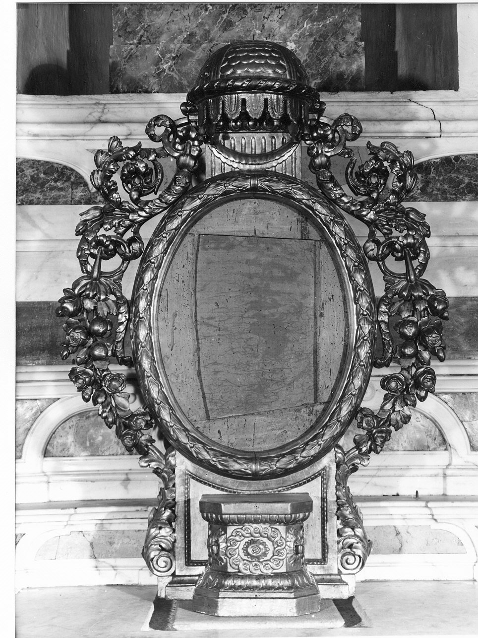 tronetto per esposizione eucaristica, opera isolata - bottega ligure (seconda metà sec. XIX)