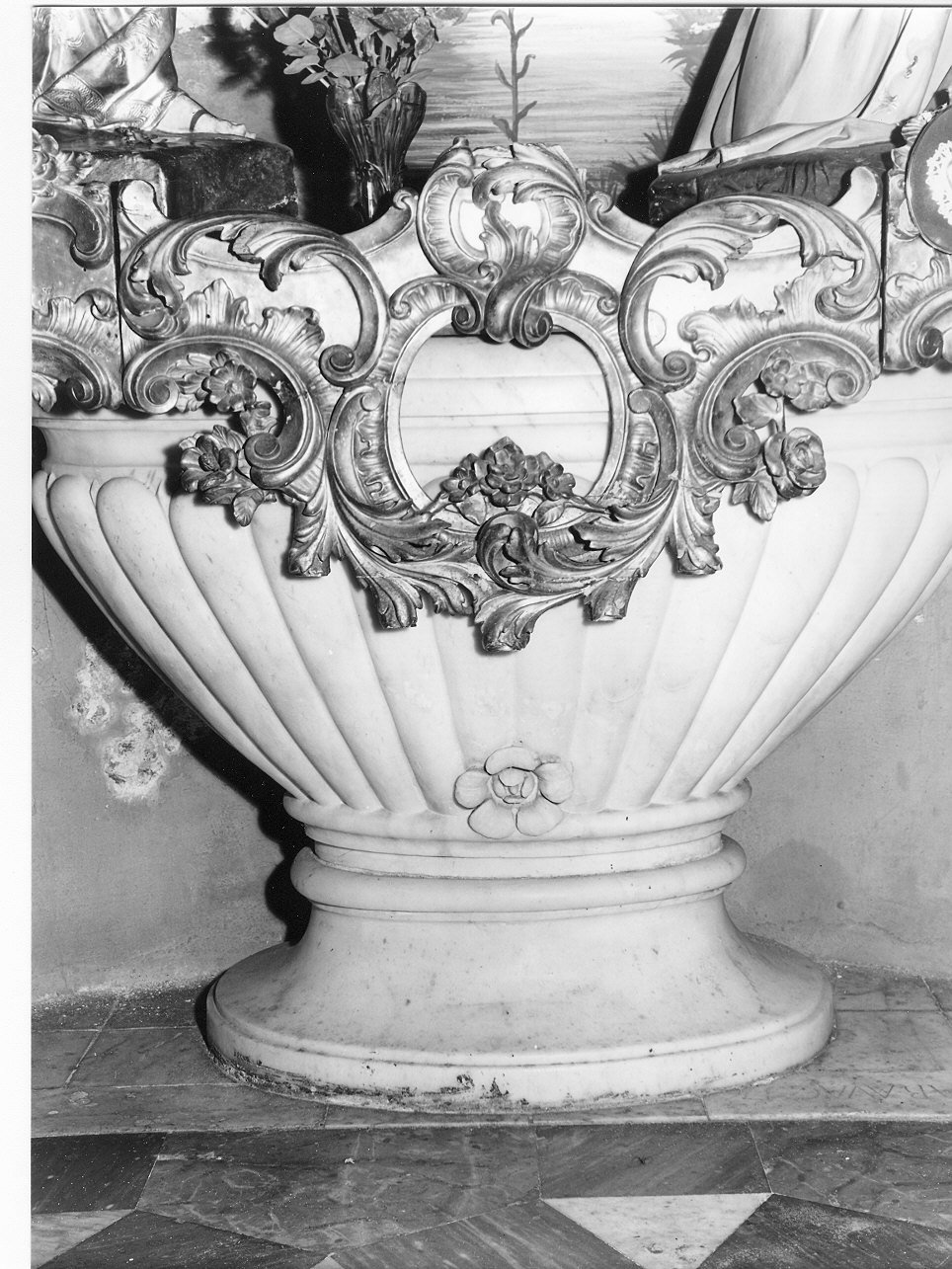 fonte battesimale, opera isolata - bottega ligure (fine/inizio secc. XVIII/ XIX)