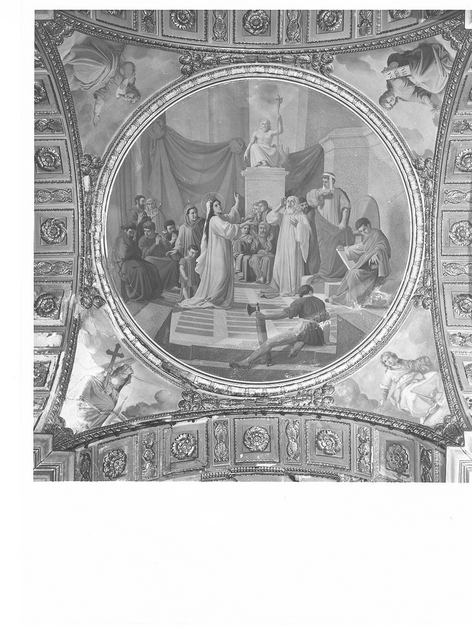 Santa Caterina d'Alessandria rifiuta di adorare gli idoli (dipinto, opera isolata) di Grana Virginio (ultimo quarto sec. XIX)