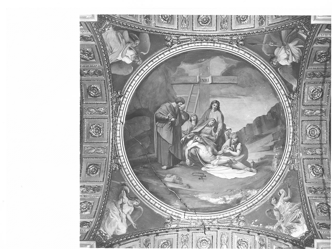 deposizione di Cristo dalla croce (dipinto, opera isolata) di Pianello Giambattista (sec. XIX)
