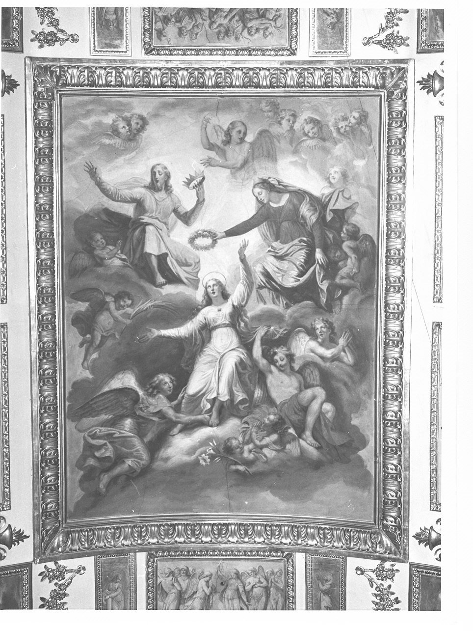 gloria di Santa Margherita d'Antiochia (dipinto, opera isolata) di Vacca Luigi (secondo quarto sec. XIX)