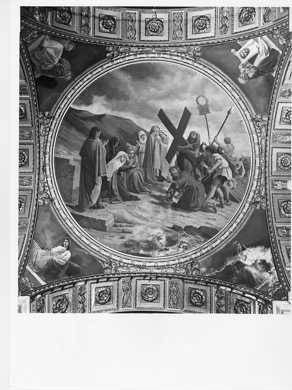 Cristo cade sotto la croce (dipinto, opera isolata) di Grana Virginio (ultimo quarto sec. XIX)