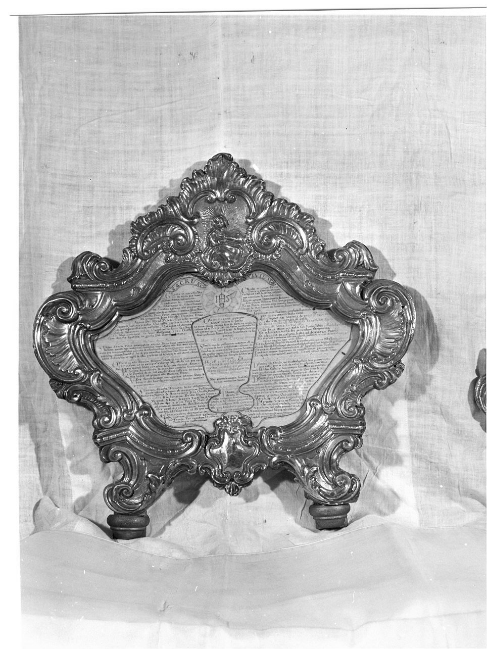 Madonna (cartagloria, elemento d'insieme) - bottega genovese (ultimo quarto sec. XVIII)