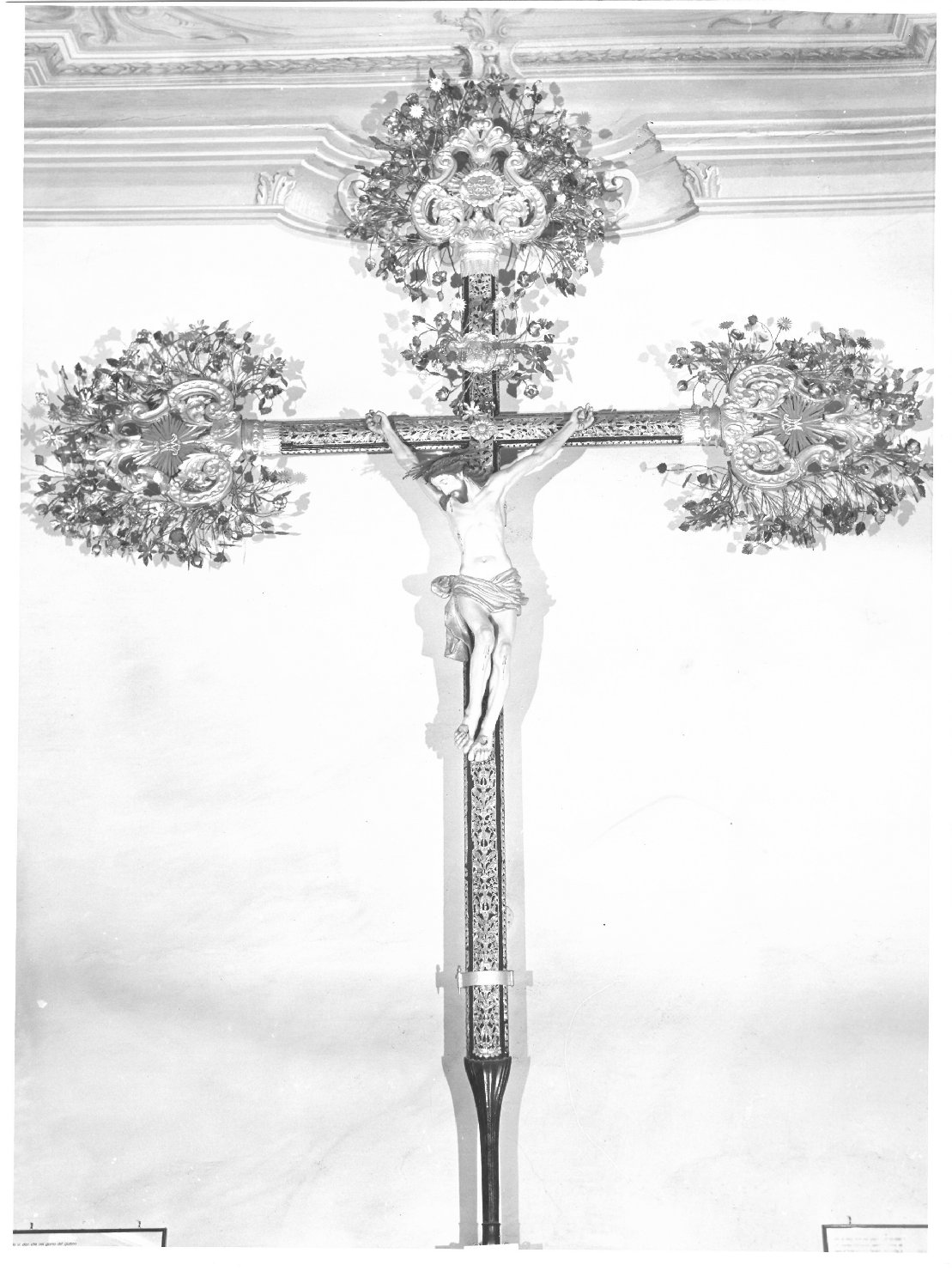 croce, elemento d'insieme - bottega ligure (sec. XIX)