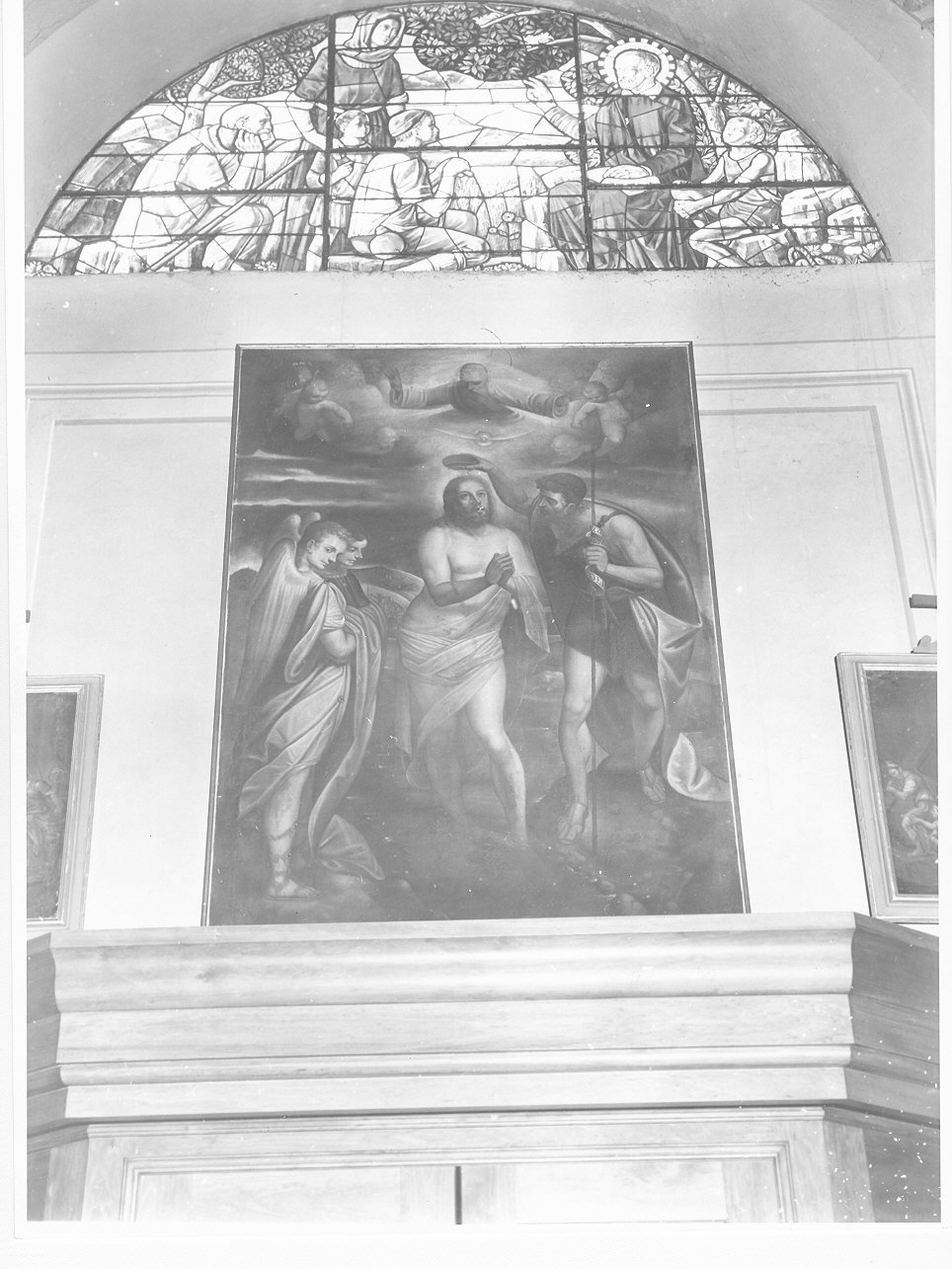 battesimo di Cristo (dipinto, opera isolata) - ambito ligure (sec. XVII)