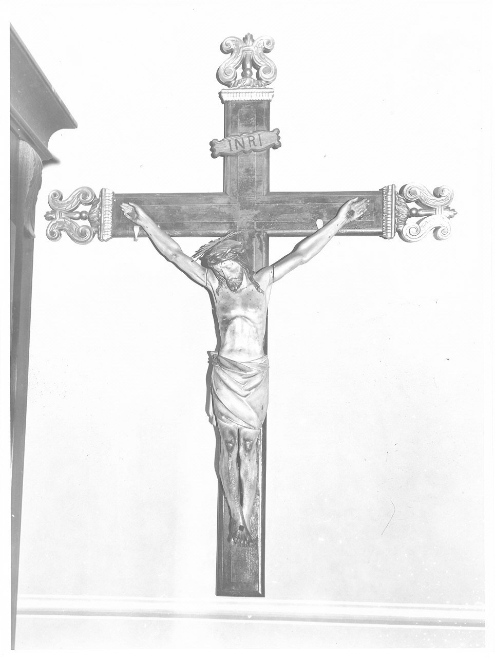 Cristo crocifisso (crocifisso, opera isolata) - bottega ligure (fine/inizio secc. XIX/ XX)