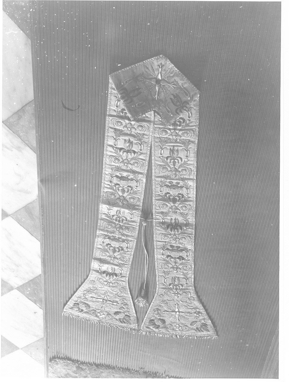 stola, opera isolata - manifattura ligure (sec. XIX)