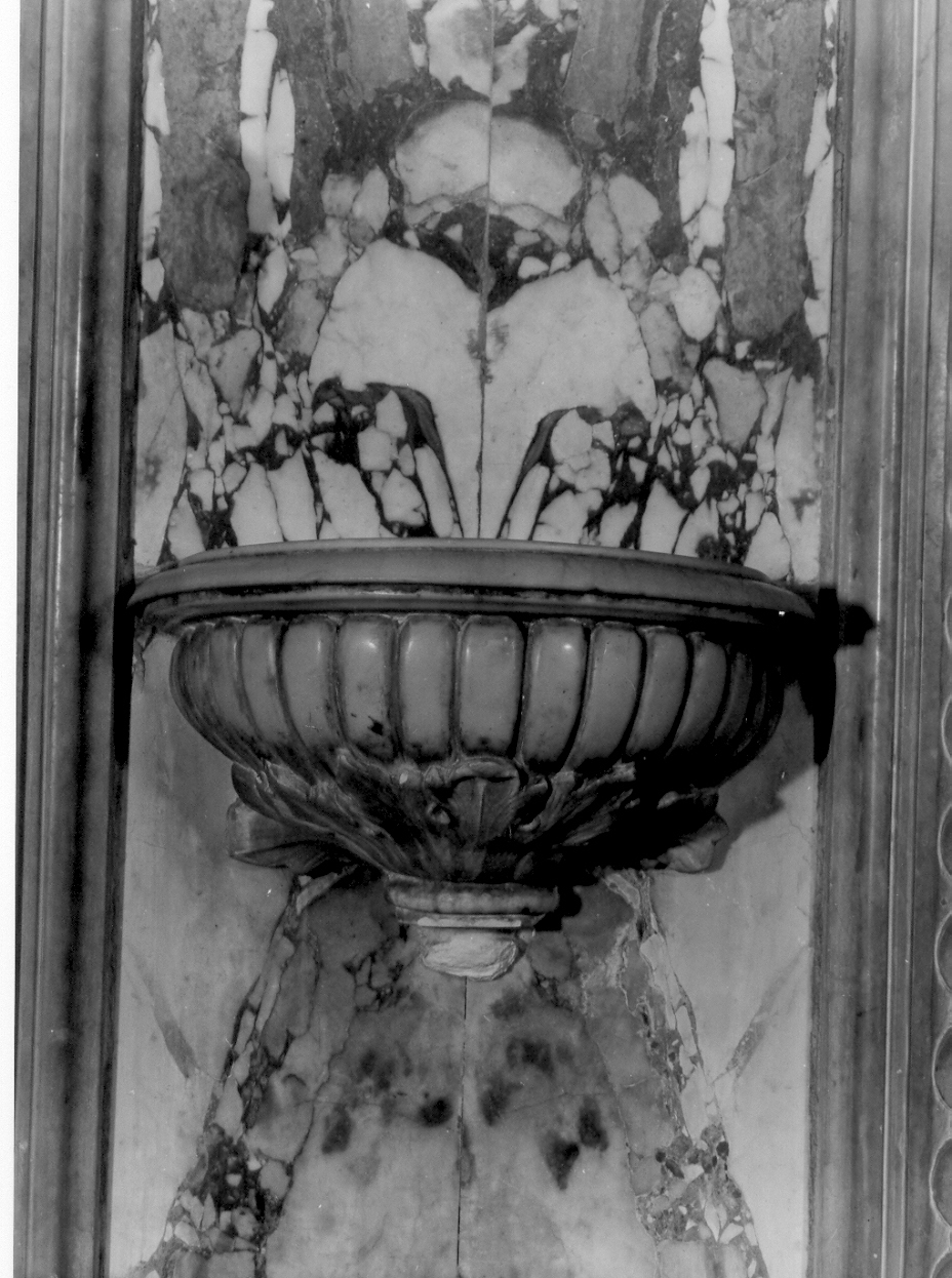 acquasantiera, serie - bottega ligure (sec. XIX)