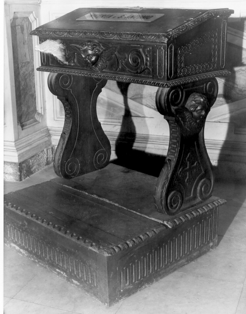 inginocchiatoio - a montanti sagomati, opera isolata - PRODUZIONE LIGURE (sec. XIX)