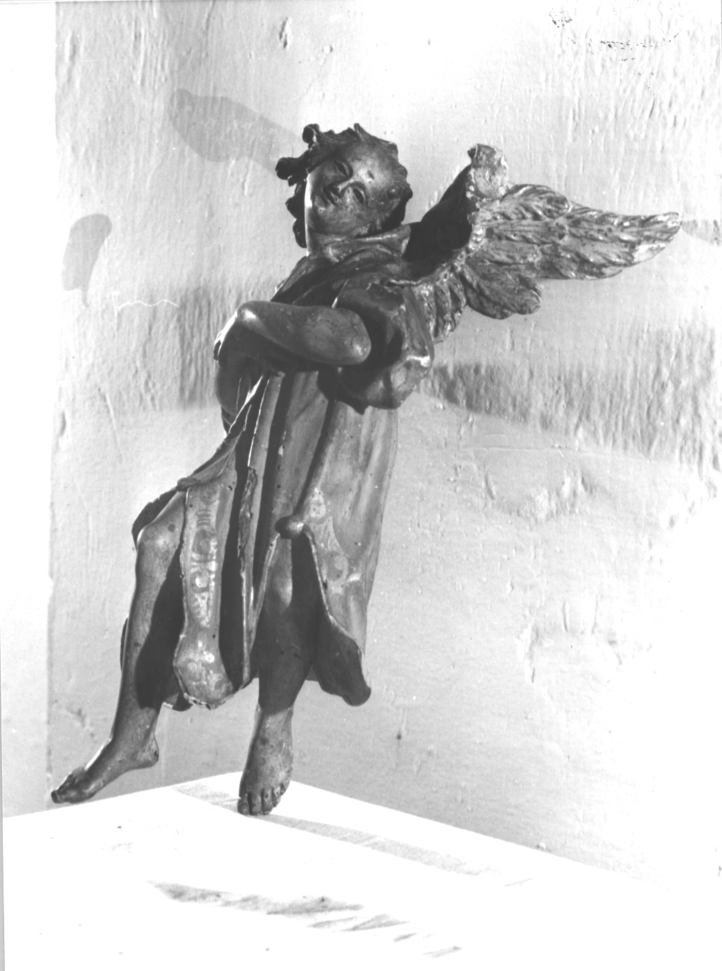 angelo (statuetta di presepio, elemento d'insieme) di Maragliano Anton Maria (maniera) (secc. XVII/ XX)