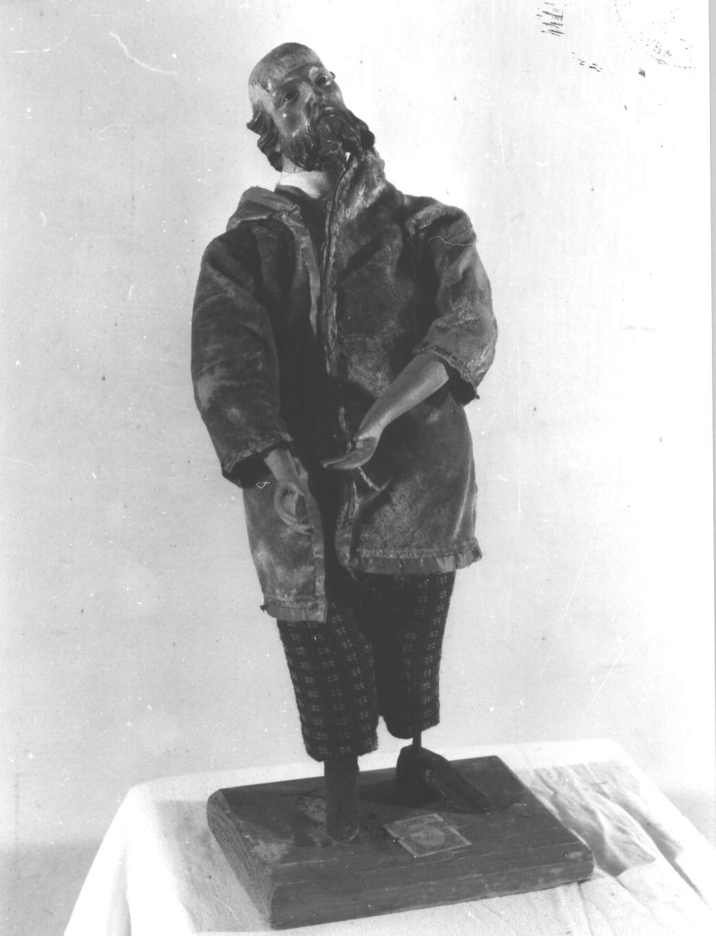 vecchio contadino (statuetta di presepio, elemento d'insieme) di Maragliano Anton Maria (maniera) (secc. XVII/ XX)