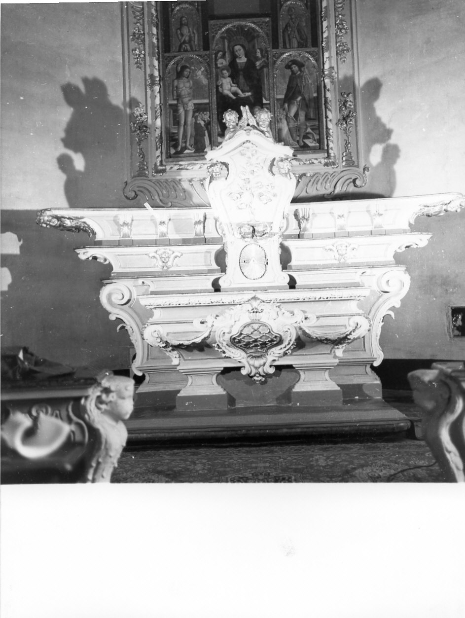 altare maggiore, opera isolata - ambito ligure (seconda metà sec. XVIII)