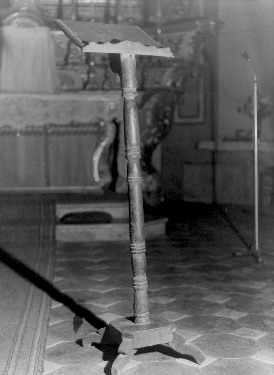 leggio a piede, opera isolata - PRODUZIONE LIGURE (sec. XIX)