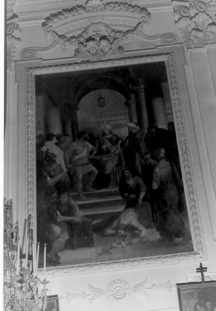 decapitazione di San Giovanni Battista (dipinto, opera isolata) di Bozzano Giuseppe (secondo quarto sec. XIX)