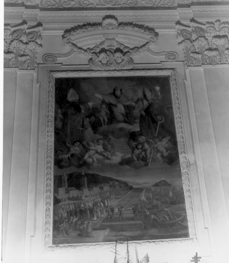 Traslazione delle reliquie di Sant'Eugenio (dipinto, opera isolata) di Bozzano Giuseppe (secondo quarto sec. XIX)