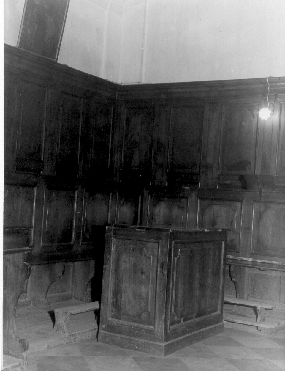 stalli del coro, insieme - bottega ligure (fine sec. XVIII)